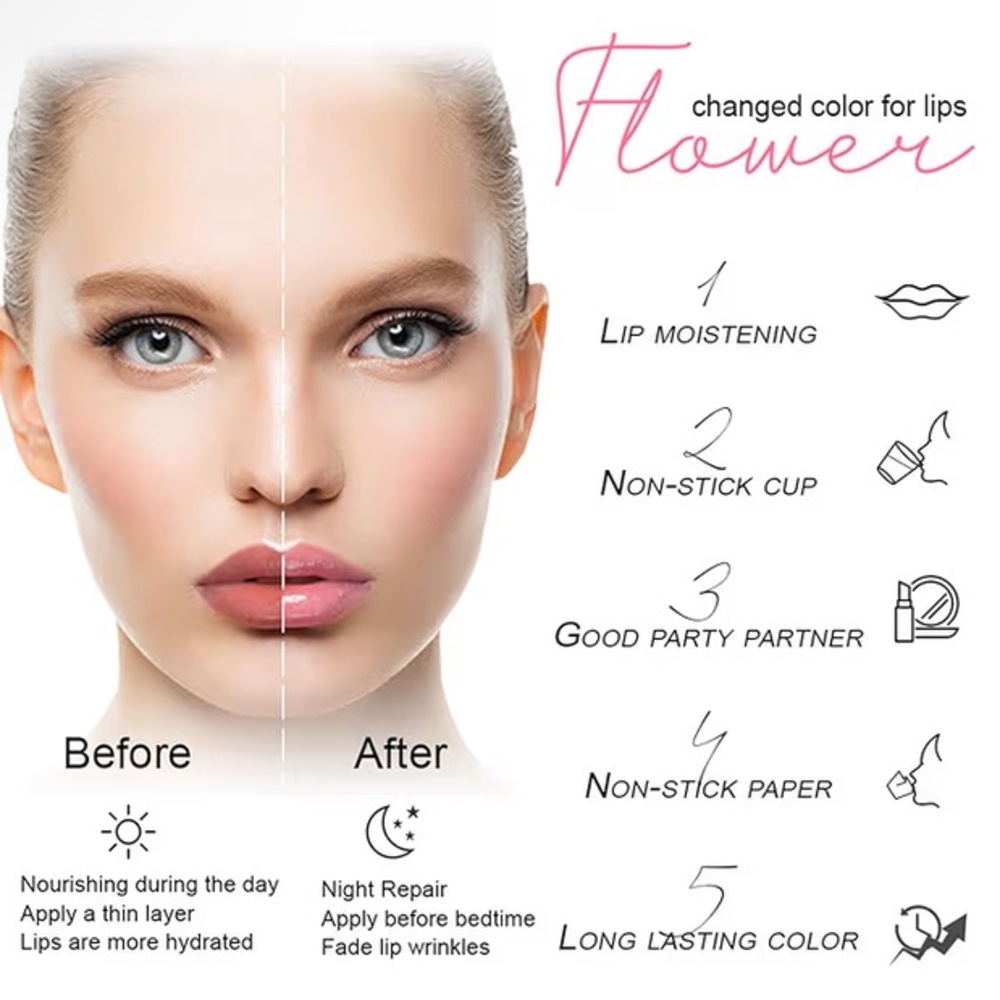 Magic Color Changing Flower Lip Balm - Picture 12 of 16